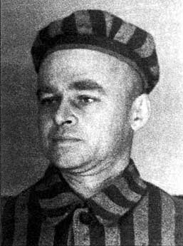 Witold Pilecki in KZ-Kleidung
