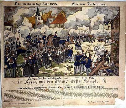 Preussische Truppen siegen im Aufstand 1848
