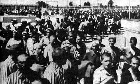 Sinti und Roma im "Zigeunerlager" in Auschwitz-Birkenau
