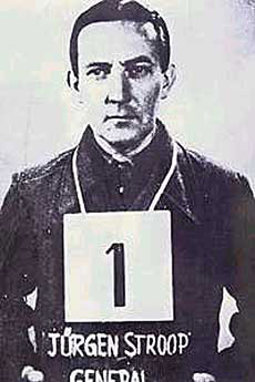 Jürgen Stroop 1945 als Gefangener der Alliierten.