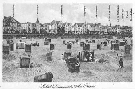 Der Strand von Swinemünde um 1900