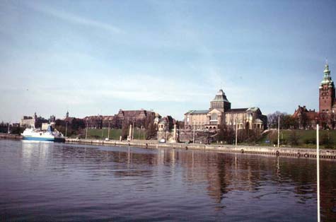 Die Hakenterrasse über der Oder bei Stettin